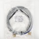 Armored 2 Lines Optical Fiber (10m LC Square Connetor-Gray-Multi-Film)