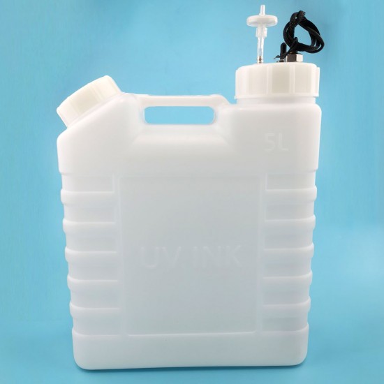 Good quality 5L ink tank white big ink barrels floats filters single steel pipes ink tank