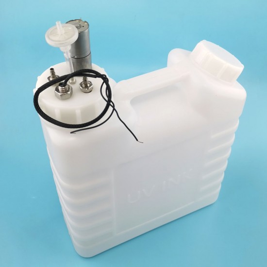 High quality 5L ink tank white big ink barrels double steel pipe float ink tank