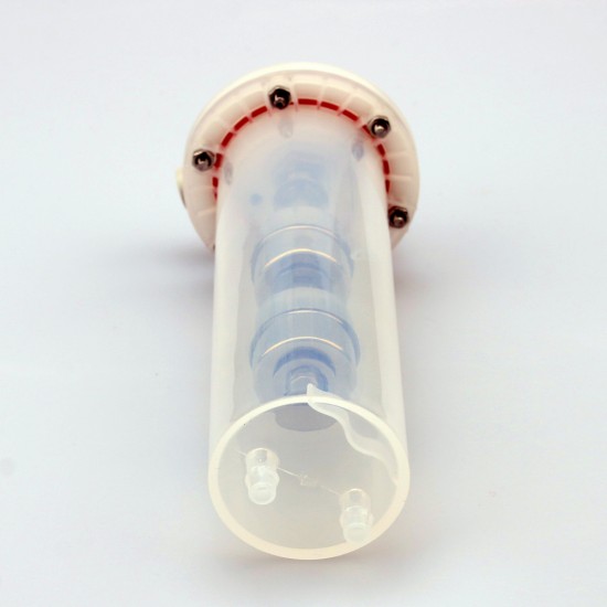 Cylindrical plastic Ink scantridge(White-stainless steel tube / M5 / 88mm double sensor ball float)