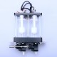 2glass ink tank 90mm with circulated 2valves +Aluminum ball